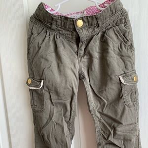 H&M green cargo pants. Size 6/7 girls